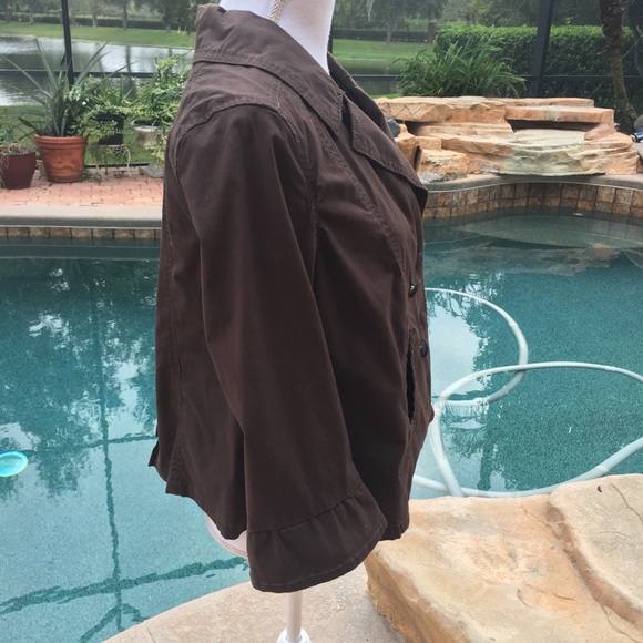 Noir Bouble Breasted Side Pockets Jacket - Picture 6 of 8